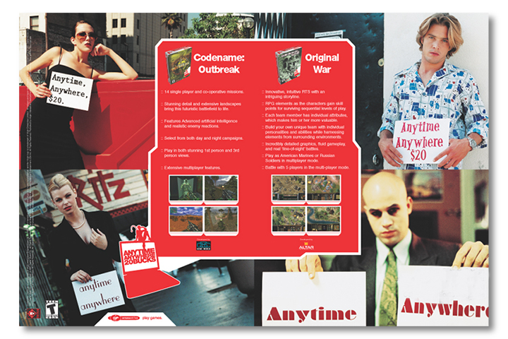 Virgin Interactive 2-Page Spread Advertisement Computer Games Magazine Virgin Interactive 2-Page Spread Advertisement Computer Games Magazine